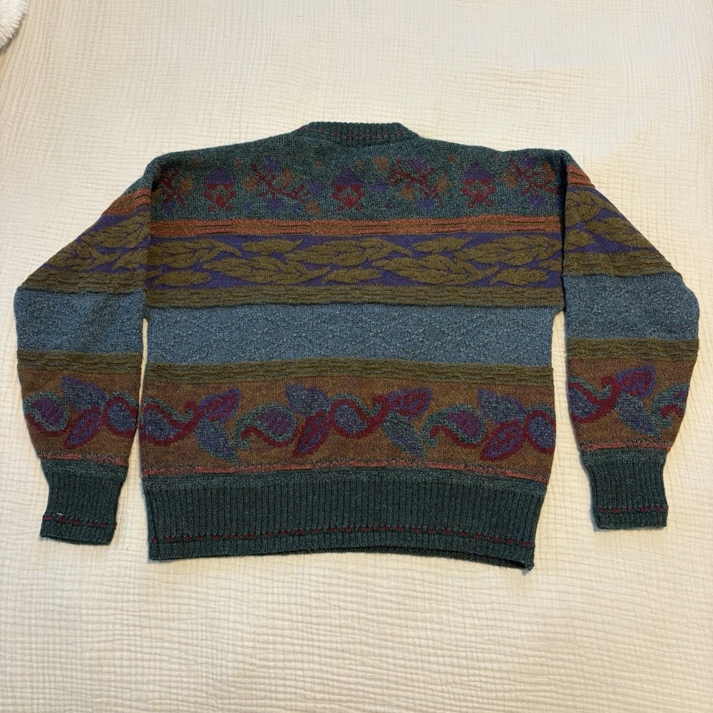 VTG International Passport Sweater Wool Alpaca Blend Made in Italy Medium - Picture 5 of 8